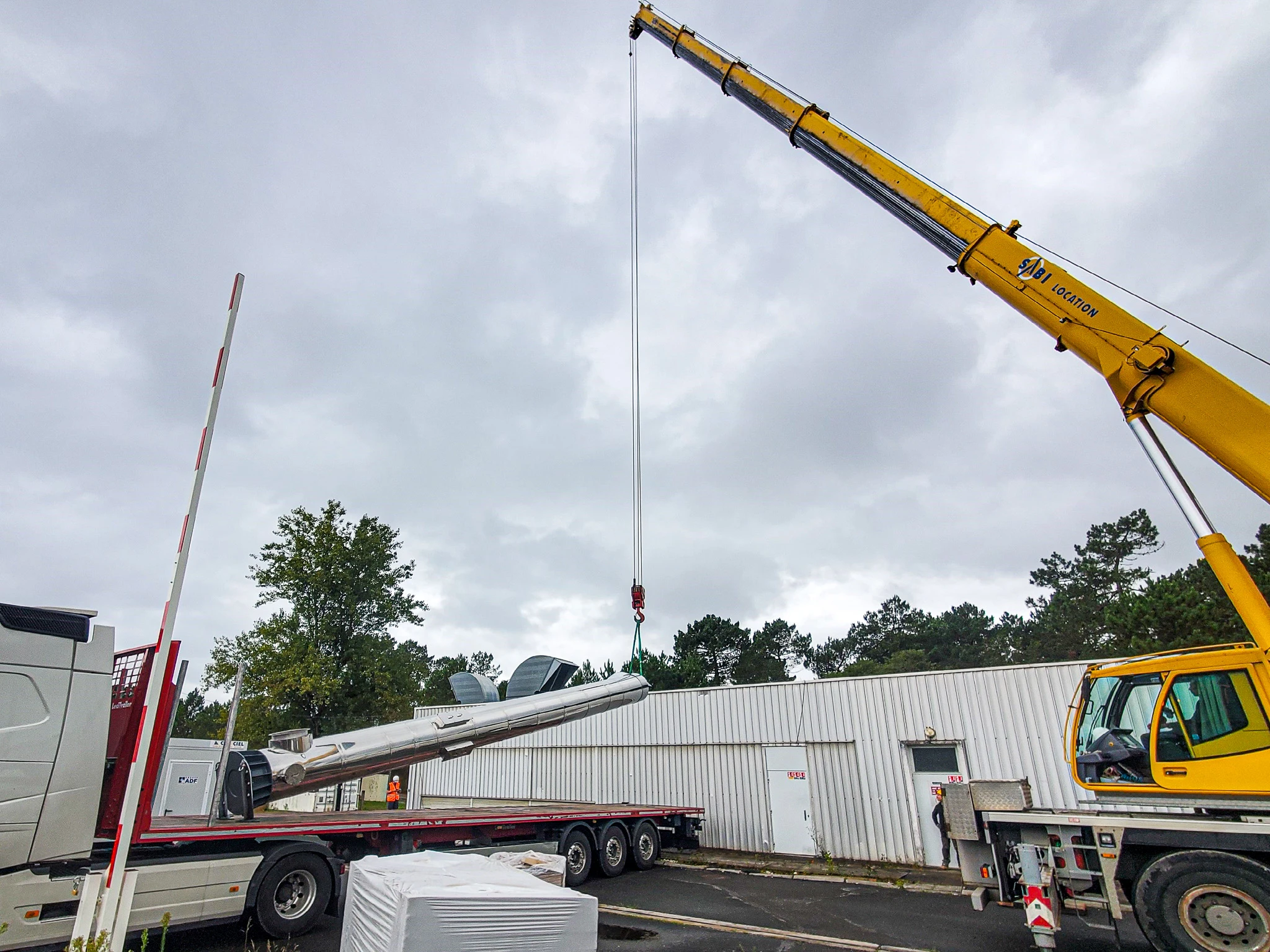 Pose d’une cheminée autostable